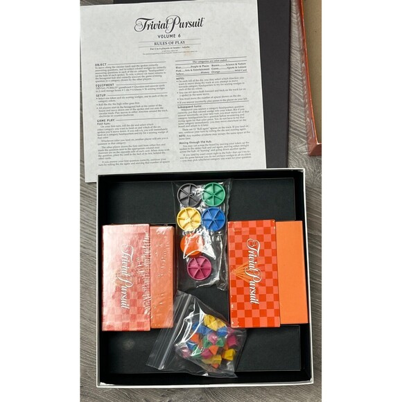 TRIVIAL PURSUIT‎ 6 General Knowledge Trivia Strategy Board Game Partially Sealed - Picture 3 of 13